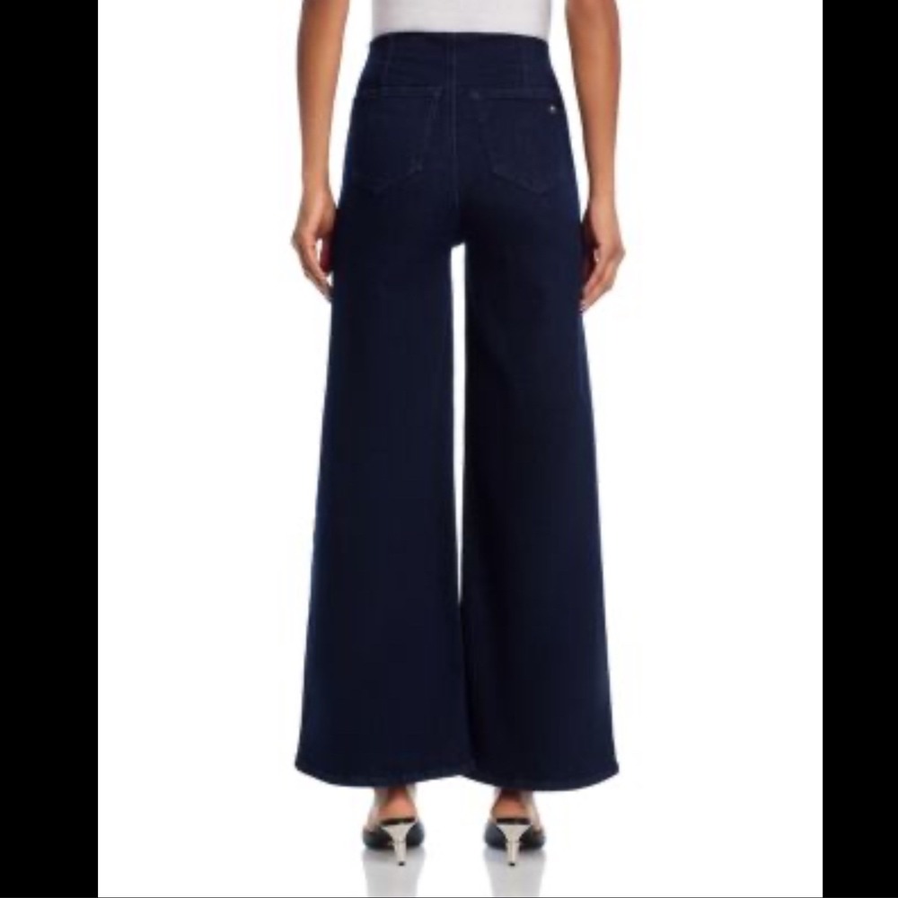 Rag & Bone Epic‎ Sofie High Rise Wide Leg Ankle Jeans Dark Wash Pull On (A)
